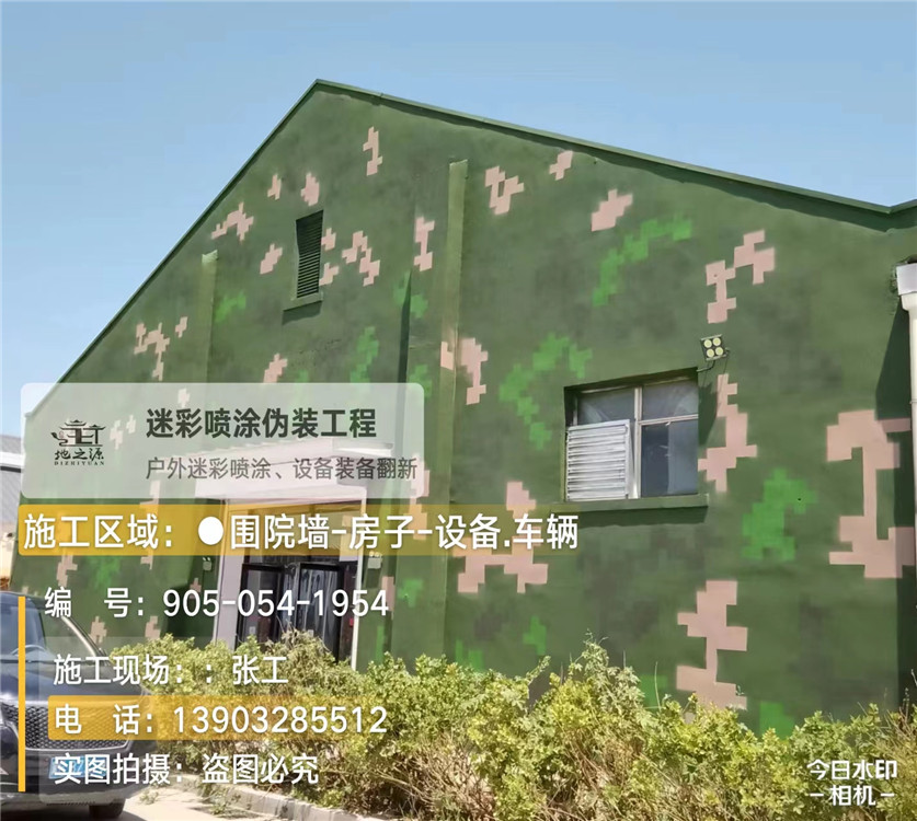 保定外墙数码迷彩漆施工报价清单(100㎡标准墙面测算)